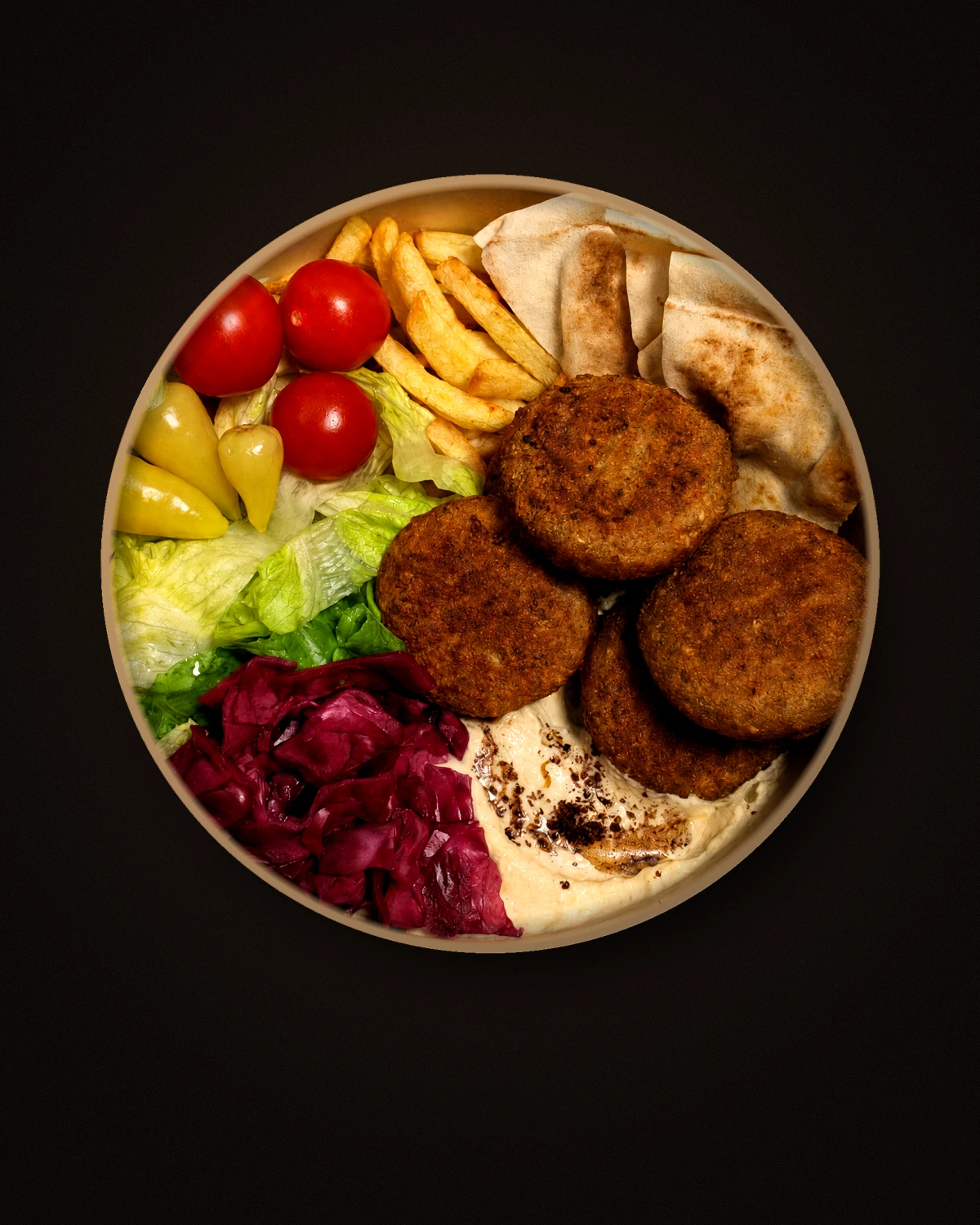 Bowl frites Falafel